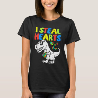 Ich stehle Herzen Trex Dinosaurier Kleinkind Autis T-Shirt
