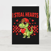 Ich stehle Herzen Valentins-Dinosaurier Süße Liebe