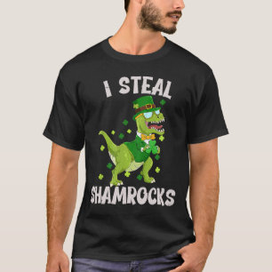 Ich stehle Kleeblätter am Patricktag Dinosaurier 1 T-Shirt