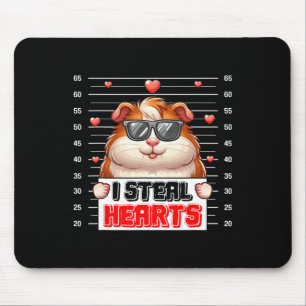 Ich stehle süße Herzen Valentinstag Meerschweinche Mousepad