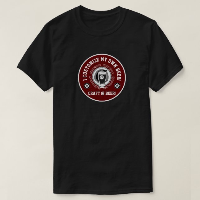 Ich stelle mir mein eigenes Bier an T-Shirt (Design vorne)