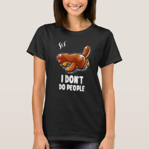Ich stelle nicht vor, Nerd Otter Ge zu schlafen T-Shirt