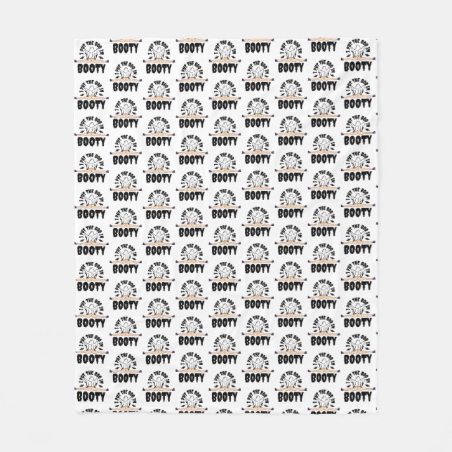 Ich stellte den Boo in Hintern Funny Halloween Gho Fleecedecke (Vorderseite)