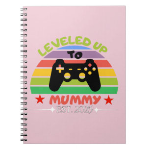 Ich stieg zu Mama Funny Gamer Est auf. 2025 Frauen Notizblock