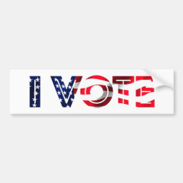 Ich stimme autoaufkleber
