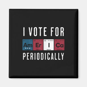 Ich stimme für Amerika regelmäßig Wahlen Tank Top Magnet