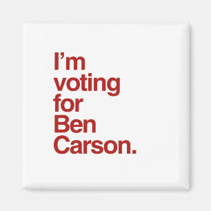 Ich stimme für Ben Carson 2016 Magnet