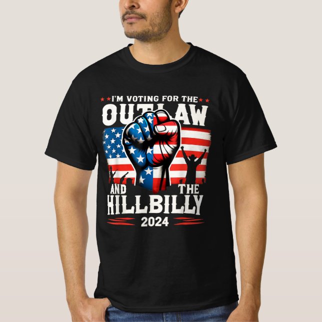 Ich stimme für das Gesetz und den Hillbilly 2024 T-Shirt (Vorderseite)