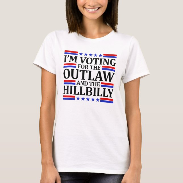 Ich stimme für das Gesetz und den Hillbilly 2024 T-Shirt (Vorderseite)