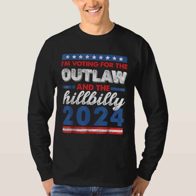 Ich stimme für das Gesetz und den Hillbilly 2024 T-Shirt (Vorderseite)