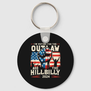 Ich stimme für das Gesetz und die Hillbilly 2024 Schlüsselanhänger