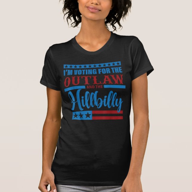 Ich stimme für das Gesetz und die Hillbilly 2024 T-Shirt (Vorderseite)