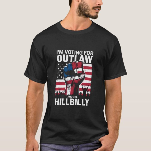 Ich stimme für das Gesetz und die Hillbilly 2024 U T-Shirt (Vorderseite)