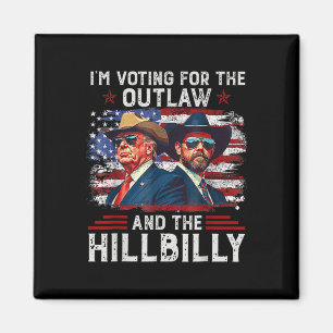 Ich stimme für den Outlaw und den Hillbilly Trump Magnet
