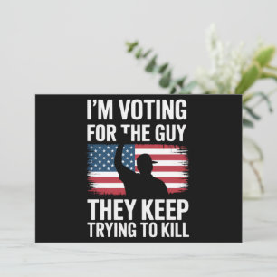 Ich stimme für den Typ, den sie Behalten haben zu  Einladung