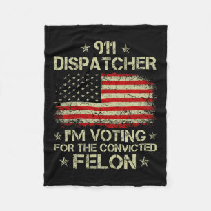 Ich stimme für den verurteilten Felon Funn Fleecedecke
