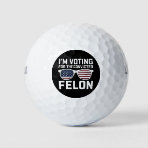 Ich stimme für den verurteilten Felon Funny Pro 20 Golfball