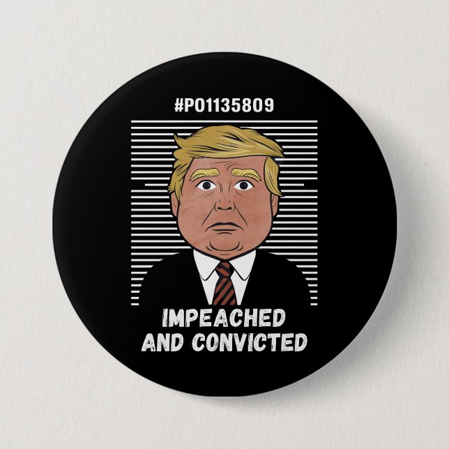 Ich stimme für den verurteilten Felon Pro Trump 20 Button (Vorderseite)