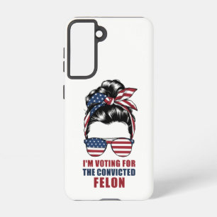 Ich stimme für den verurteilten Felon Pro Trump 20 Samsung Galaxy Hülle