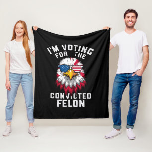 Ich stimme für den verurteilten Straftäter Lustig Fleecedecke