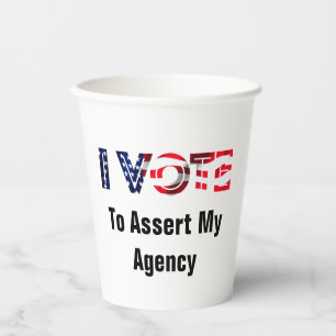 Ich stimme für die Bestätigung meiner Agentur 2026 Pappbecher