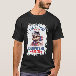 Ich stimme für die verurteilte Felon American Flag T-Shirt