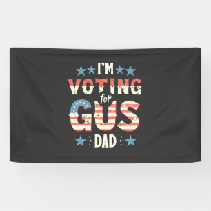 Ich stimme für die Wahl von Gus Vater Harris Walz Banner