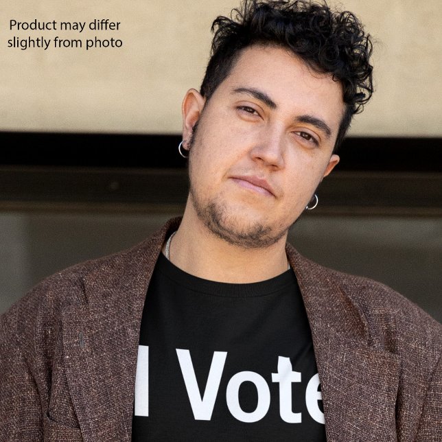 Ich STIMME für Dunklen T - Shirt | weiß (Von Creator hochgeladen)