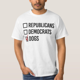 Ich stimme für Hunde T-Shirt