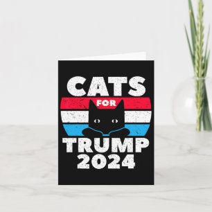 Ich stimme für Katzen für Trump 2024 Wahldebatte  Karte