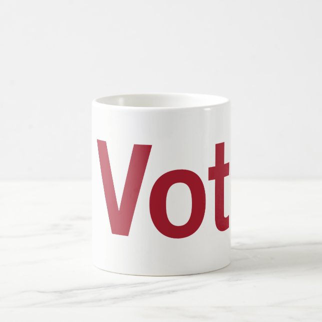 Ich stimme für Tasse (Mittel)