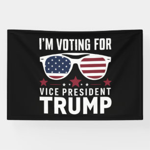 Ich stimme für Vizepräsident Trump Wahl 2024 Banner