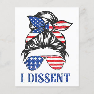 Ich stimme nicht zu, amerikanische Flagge Frauen u