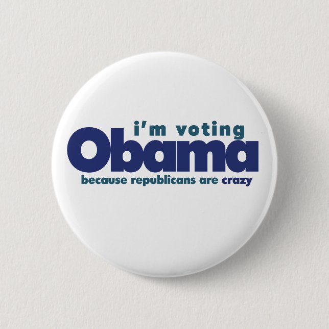Ich stimme OBAMA Button (Vorderseite)