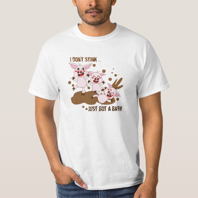 Ich stinke nicht Schweine T-Shirt (Vorderseite)