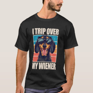 Ich stolpere über meinen Wiener Dachshund T-Shirt