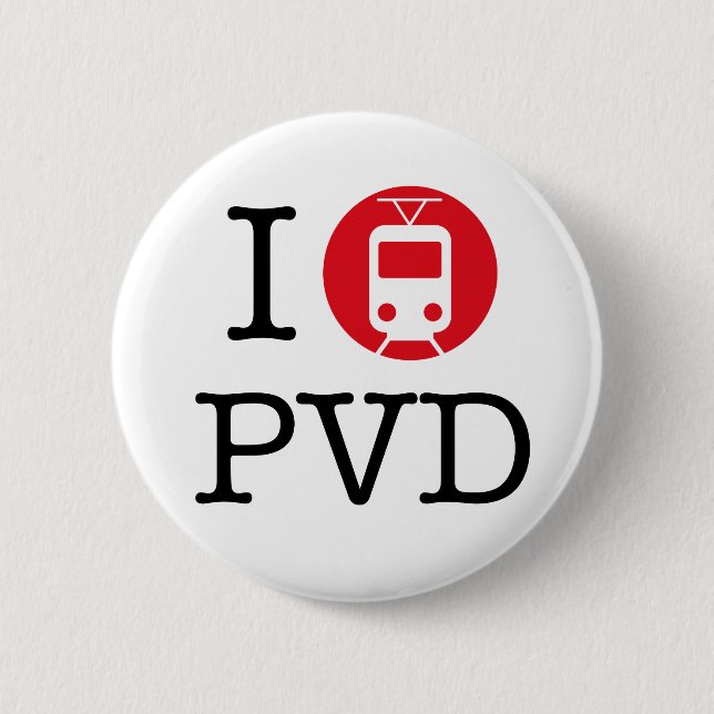 "Ich StreetcarProvidence" Knopf Button (Vorderseite)