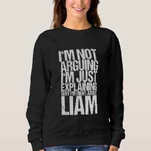 Ich streite nicht, ich erkläre nur, warum ich rech sweatshirt