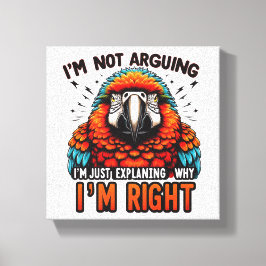 Ich streite nicht leinwanddruck