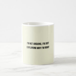Ich Streite Nicht Lustiger Becher, Sarkastisches B Kaffeetasse