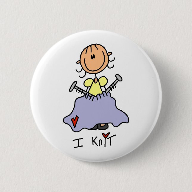 Ich stricke button (Vorderseite)