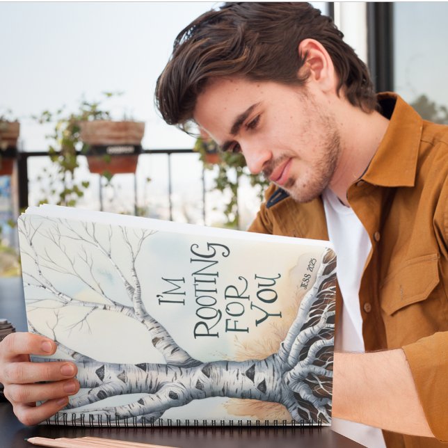 Ich stürme für deinen Planer (Show your support with this personalized, "I'm rooting for you" planner! )