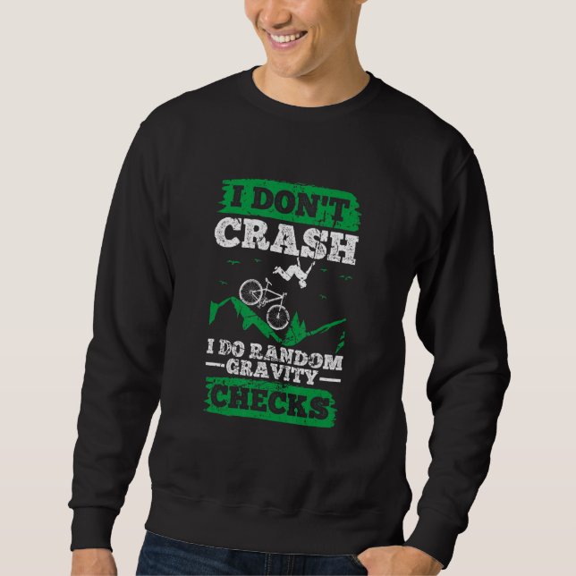Ich stürze nicht, ich mache Random Gravity Karos G Sweatshirt (Vorderseite)