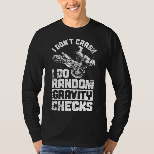 Ich stürze nicht, ich mache zufällige Gravity Karo T-Shirt (Vorderseite)
