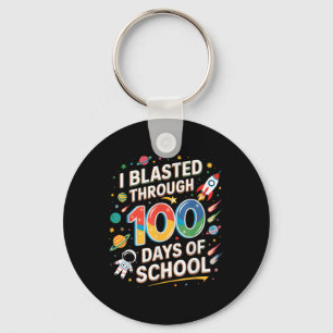 Ich stürzte durch 100 Tage Schulzeit 100. Tag Jung Schlüsselanhänger
