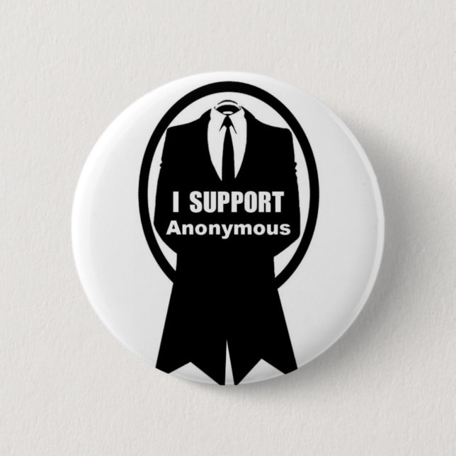 ich stütze anon Knopf Button (Vorderseite)