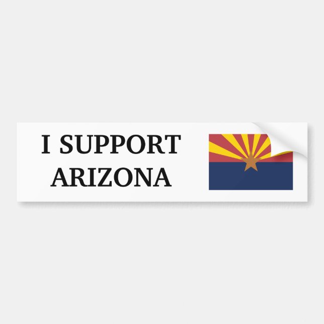 Ich stütze Arizona Autoaufkleber (Vorne)