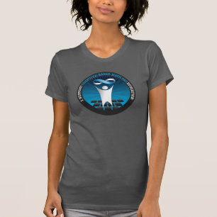 Ich stütze CBM - den grauen T - Shirt der Frauen