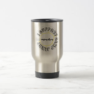 Ich stütze CJ Reise-Tasse Reisebecher