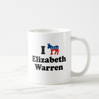 ICH STÜTZE DEMOKRATEN ELIZABETH WAREN - .PNG TASSE